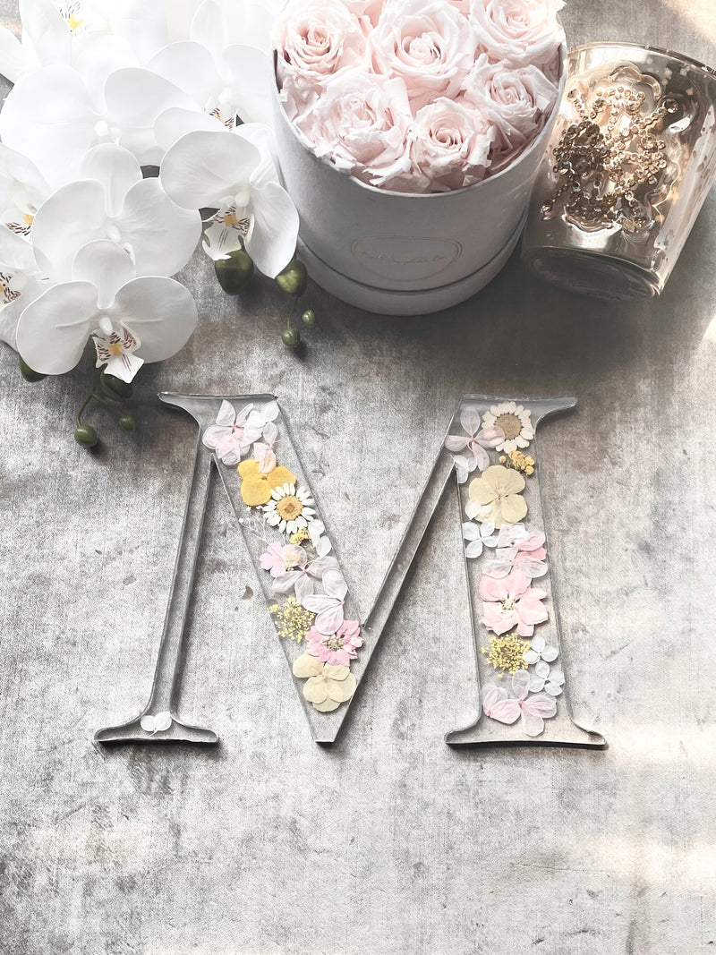 Monogram Dried Floral Letter