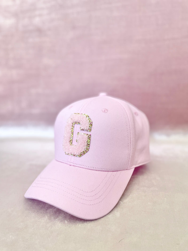 Pink Monogram Baseball Cap