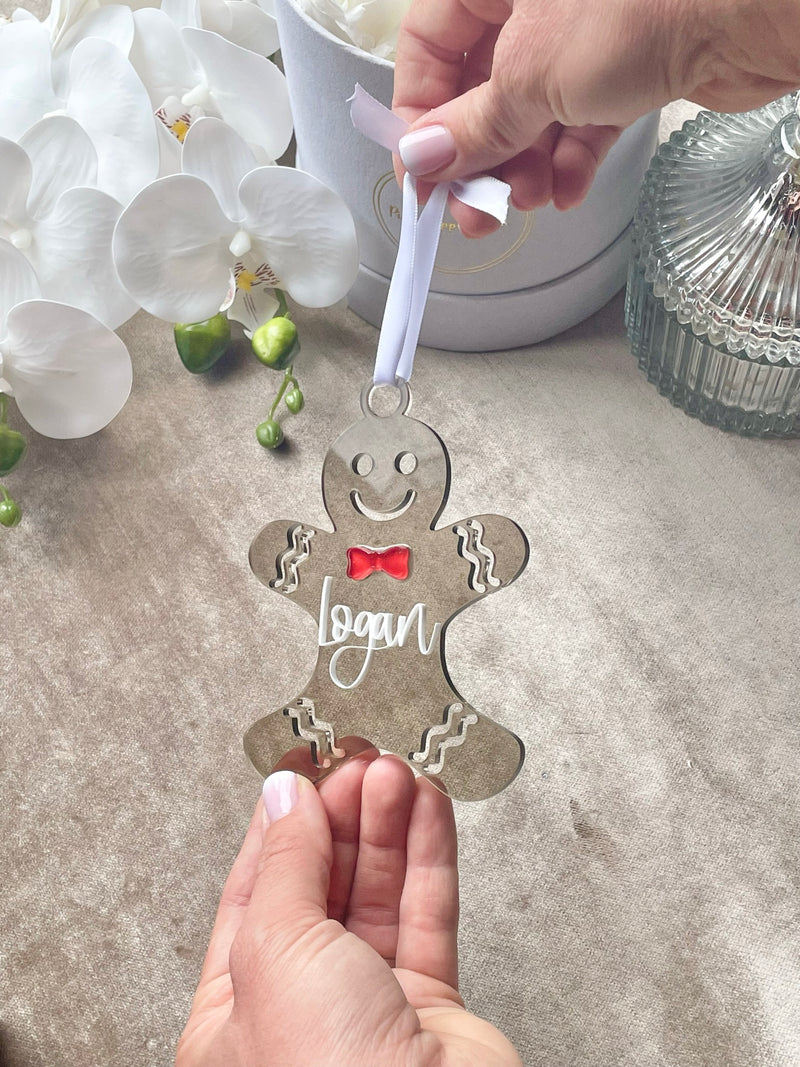 Personalized Acrylic Gingerbread Man Ornament