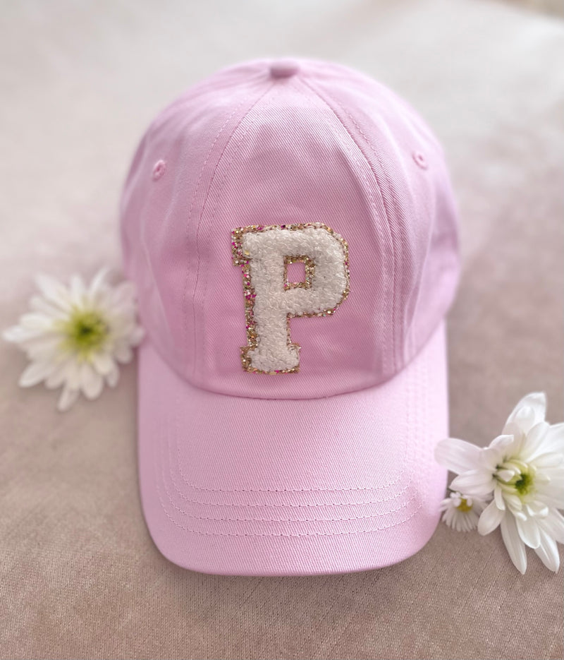 Pink Monogram Baseball Cap