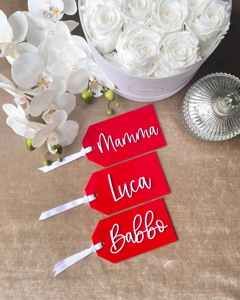 Personalized Acrylic Stocking Tags