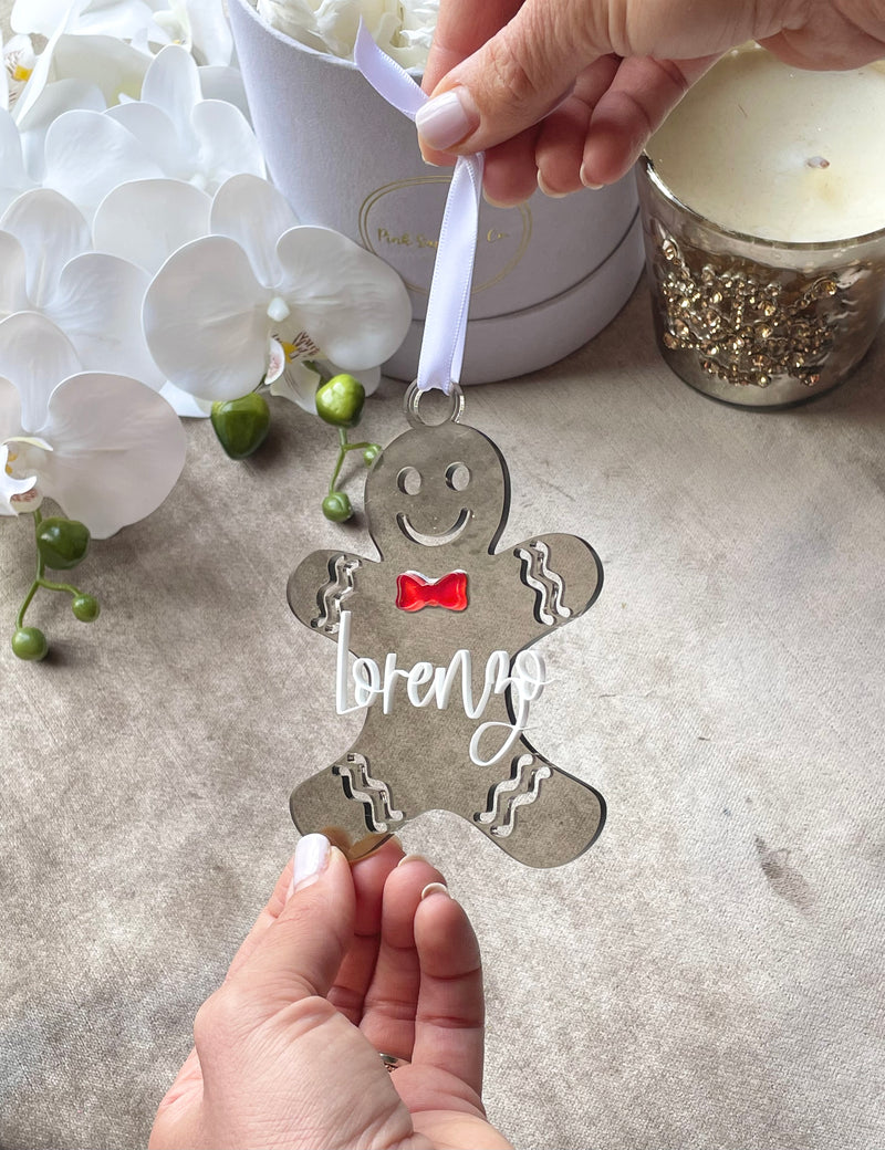 Personalized Acrylic Gingerbread Man Ornament