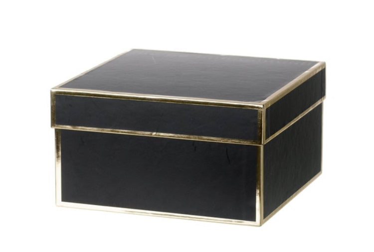 Premium Black + Gold-trimmed Gift Box