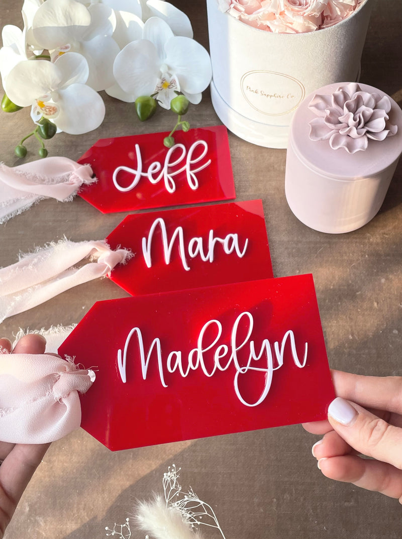 Personalized Acrylic Stocking Tags